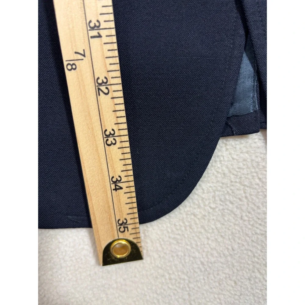 Brooks Brothers Classic Navy Wool Blazer with Gold Buttons